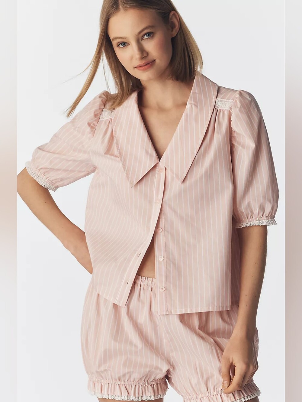 Lisa Says Gah Sam Collared Buttondown Top Size Medium